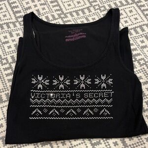 Vintage Victoria's Secret Ribbed Tank Sparkle Embellishments